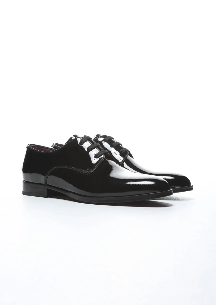 Black Patent Leather Classical Dress Shoes - RAMSEY