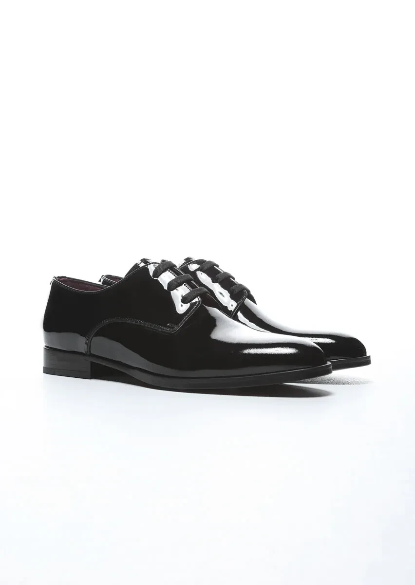 Black Patent Leather Classical Dress Shoes - 2