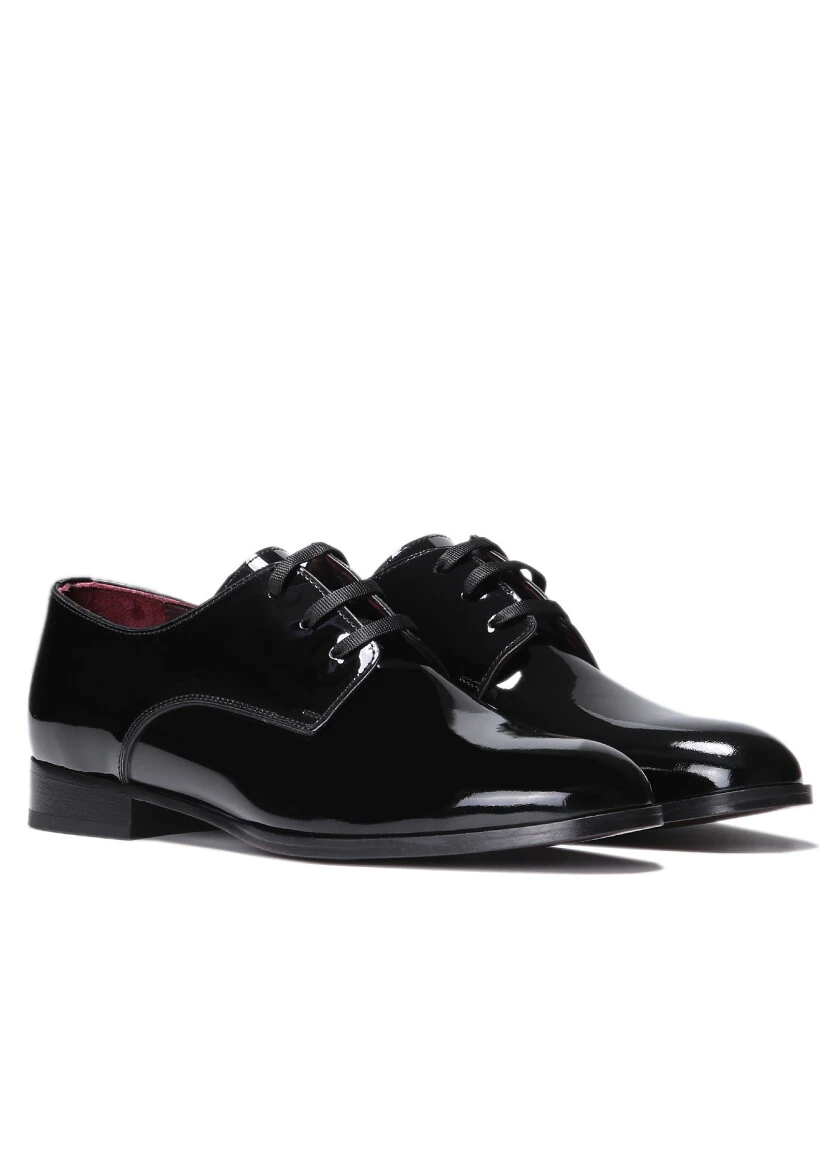 Black Patent Leather Classical Dress Shoes - RAMSEY