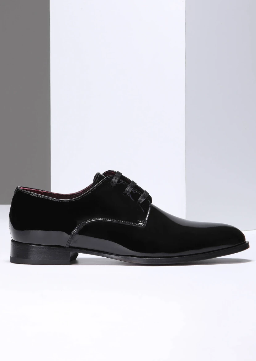 Black Patent Leather Classical Dress Shoes - RAMSEY