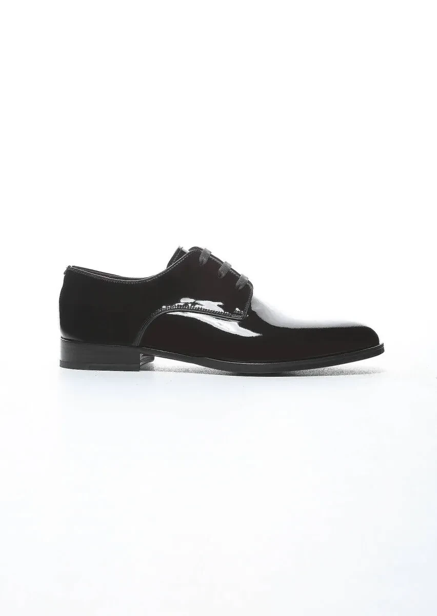 Black Patent Leather Classical Dress Shoes - 2