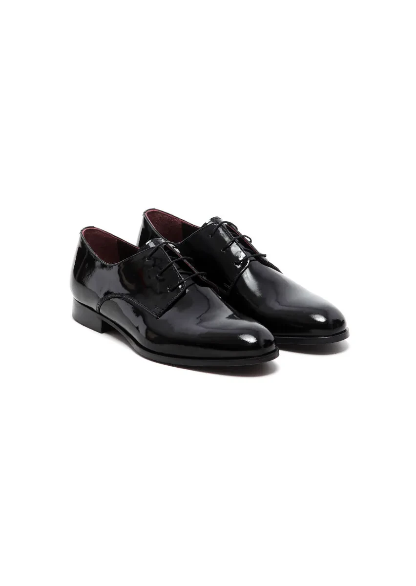 Black Patent Leather Classical Dress Shoes - 2