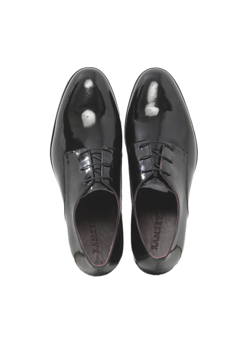 Black Patent Leather Classical Dress Shoes - 6