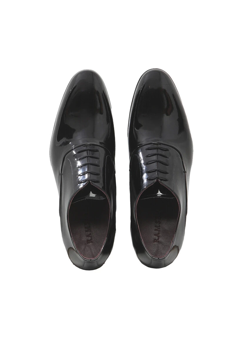Black Patent Leather Classical Dress Shoes - 6