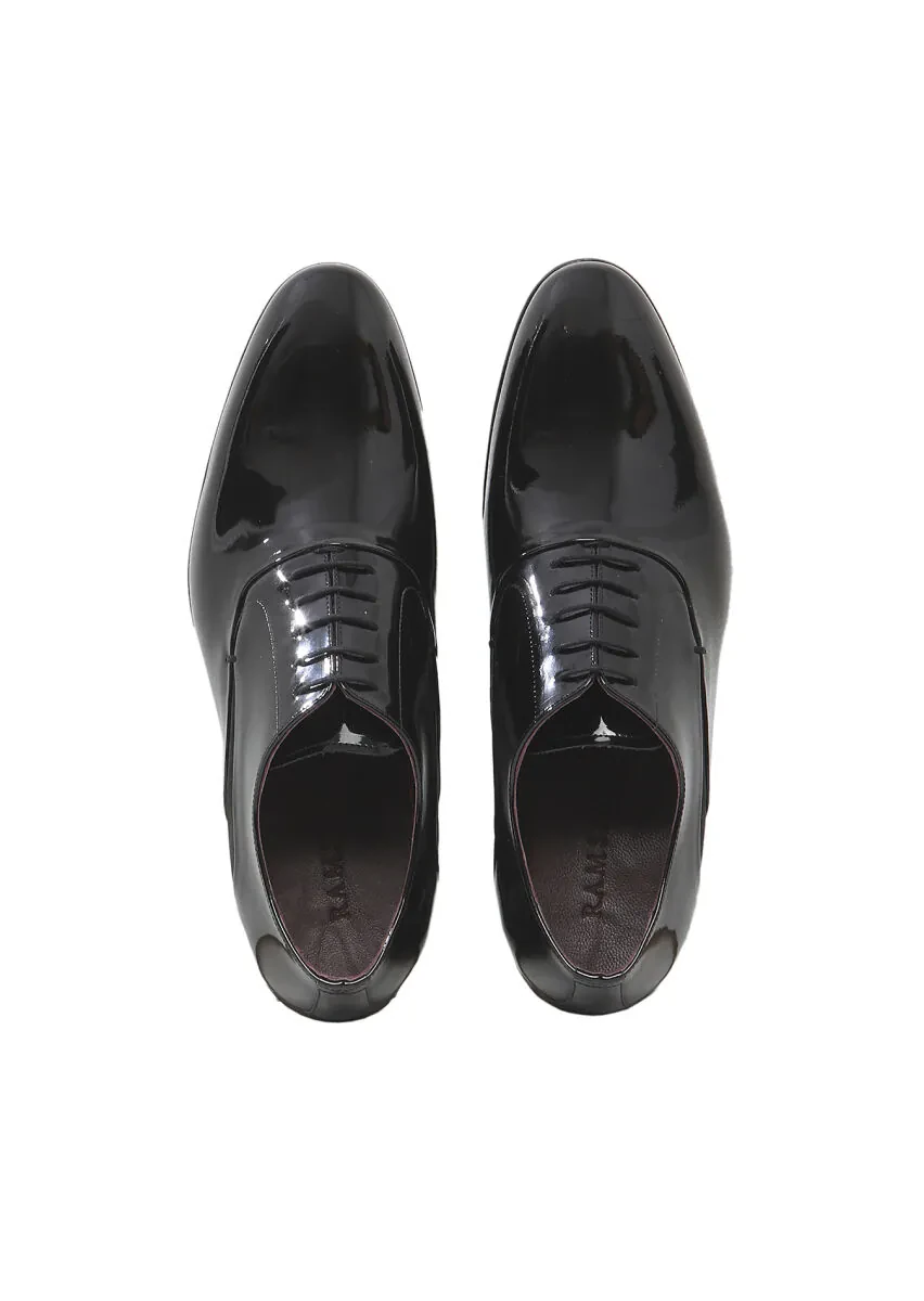 Black Patent Leather Classical Dress Shoes - 6