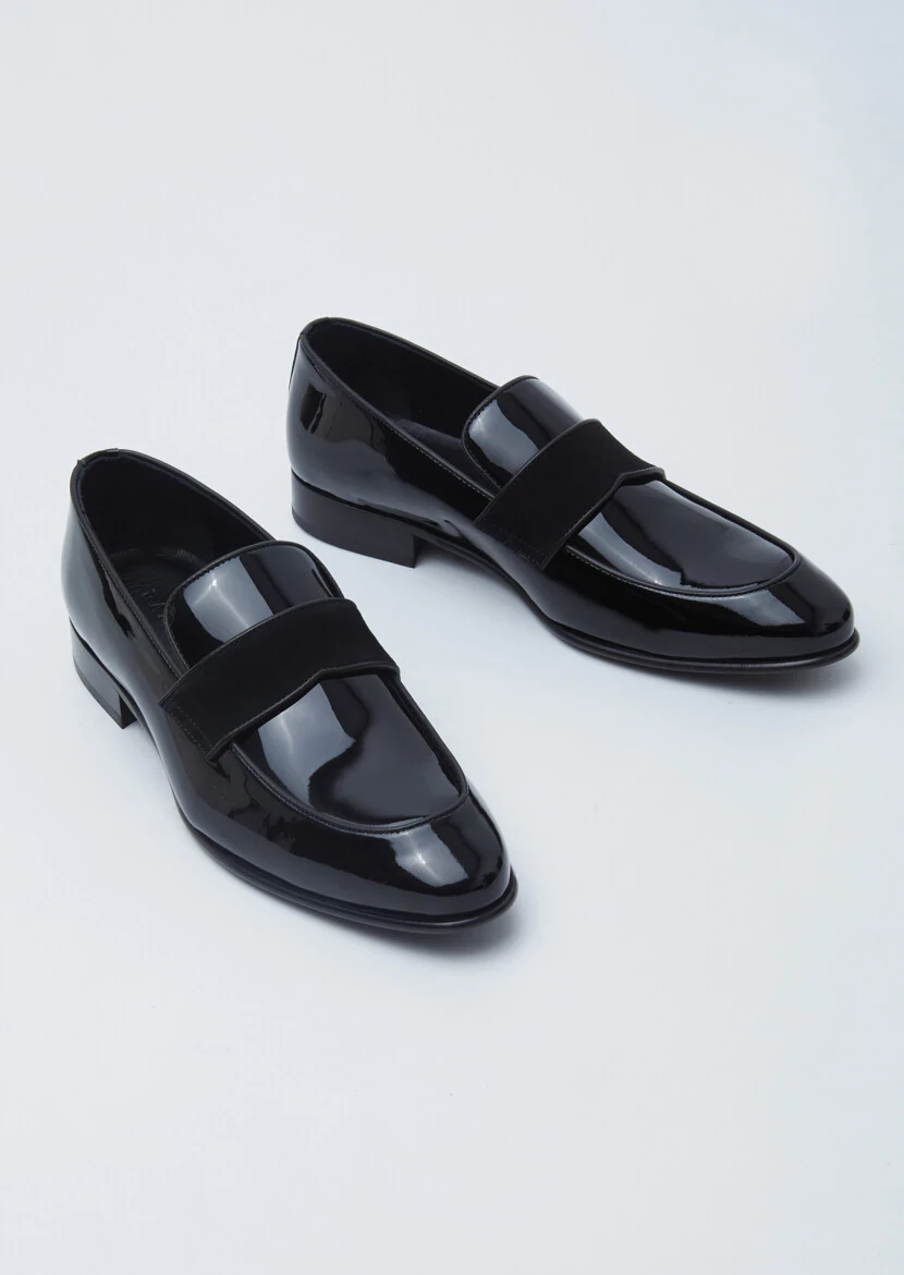 Black Patent Leather Classical Dress Shoes - 3