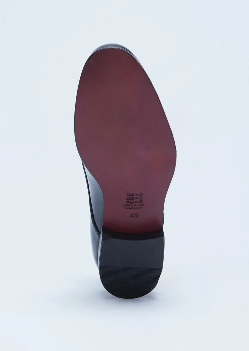 Black Patent Leather Classical Dress Shoes - 4