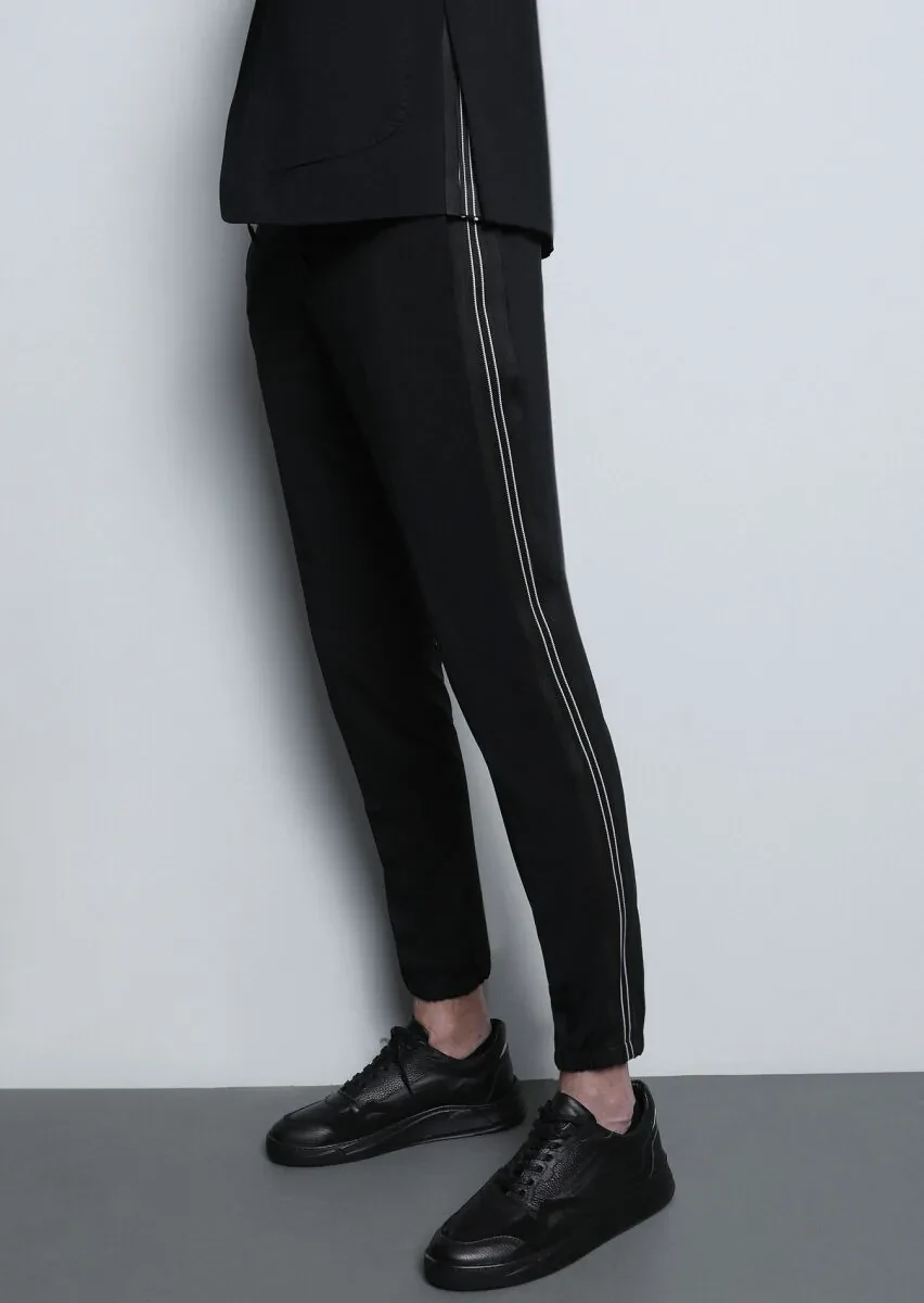 Black Plain Comfort Fit Suit - 5