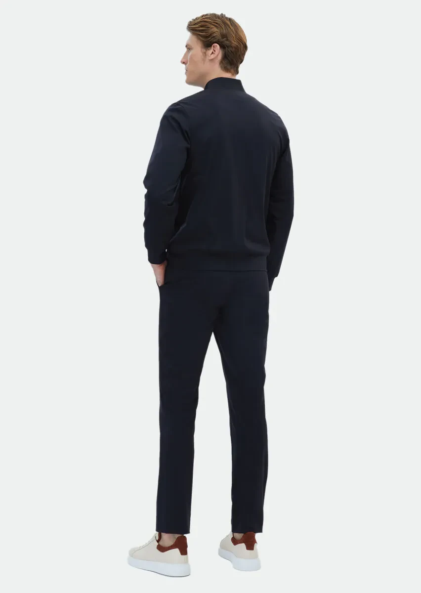 Black Plain Comfort Fit Suit - 7