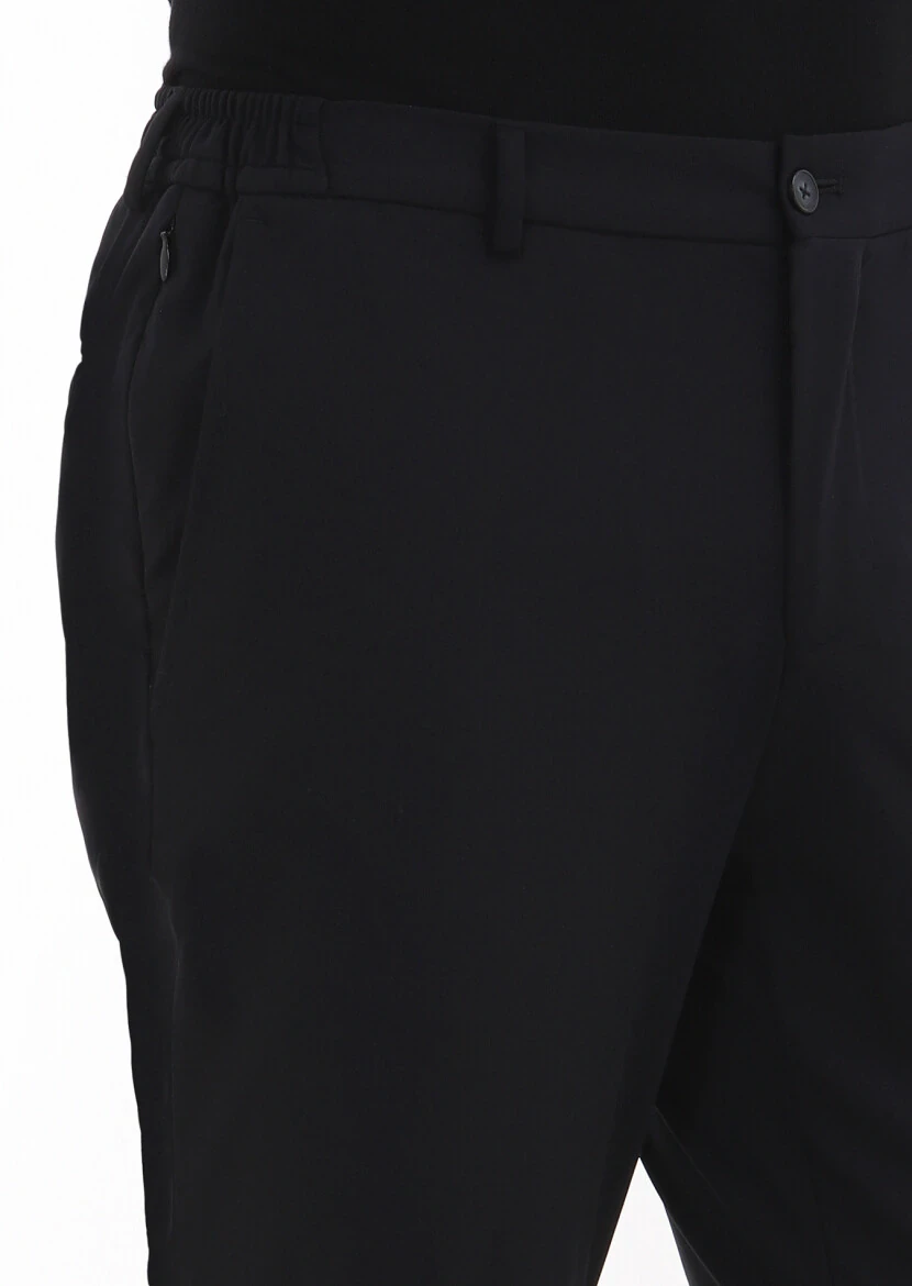 Black Plain Comfort Fit Suit - 5