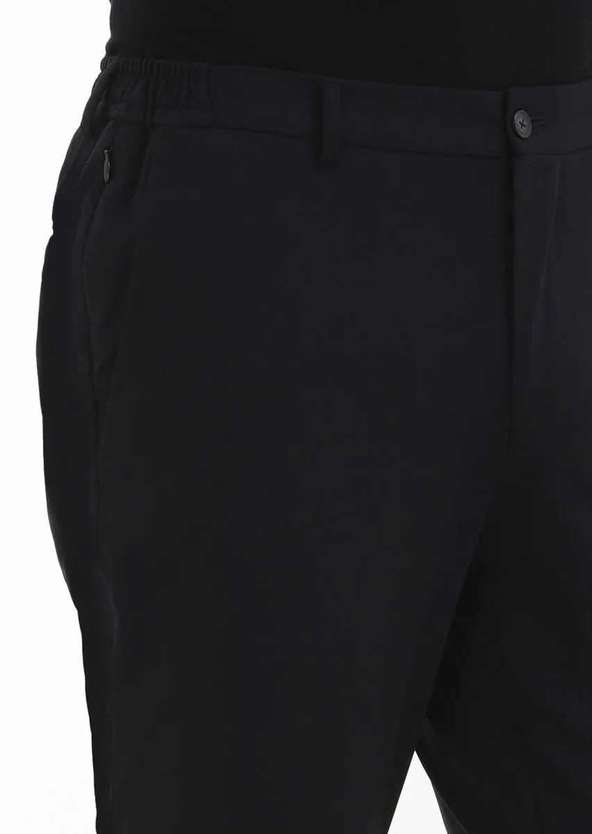 Black Plain Comfort Fit Suit - 5