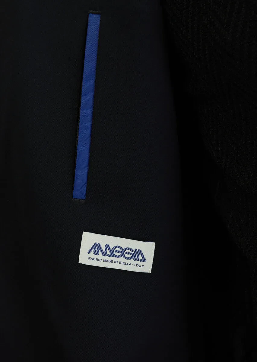 Black Plain Comfort Fit Suit - 7