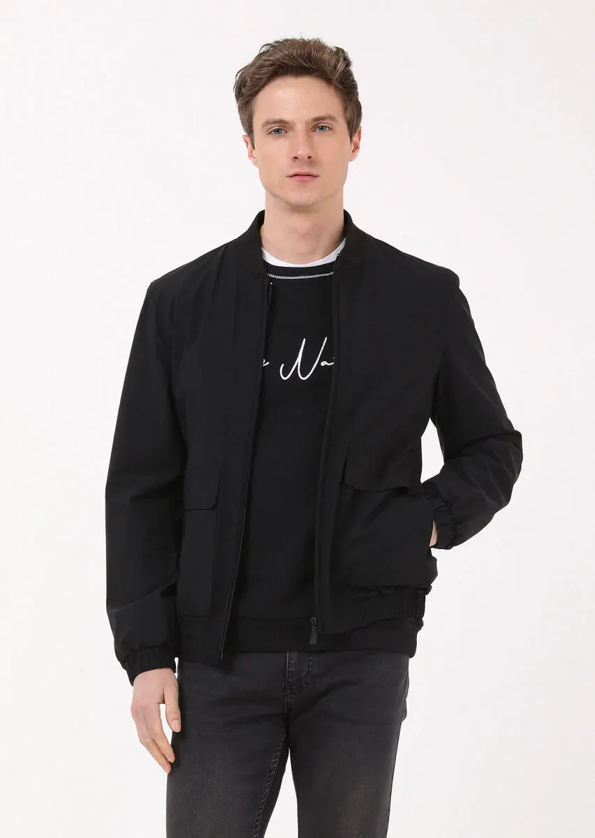 Black Plain Sweatshirt - 4