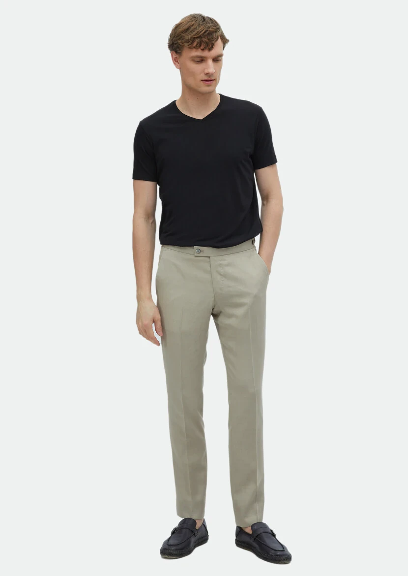 Black Plain V-Neck Cotton Blended T-Shirt 