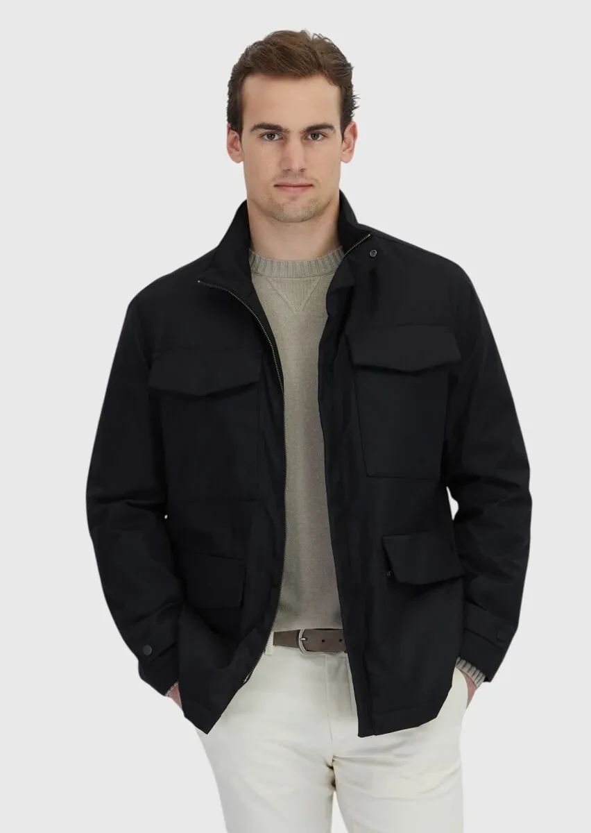 Black Regular Fit Blazer - 1