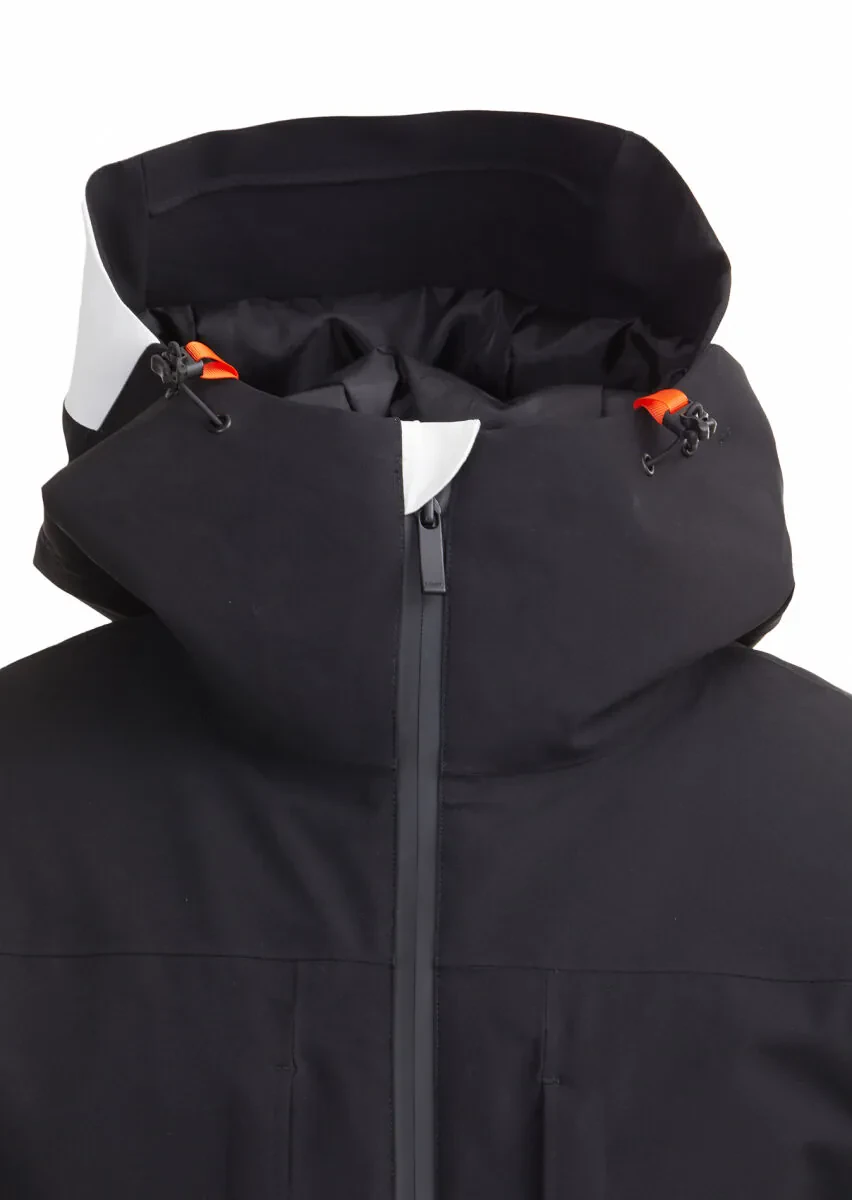 Black Regular Fit Hooded Casual Weaving Coat - 2