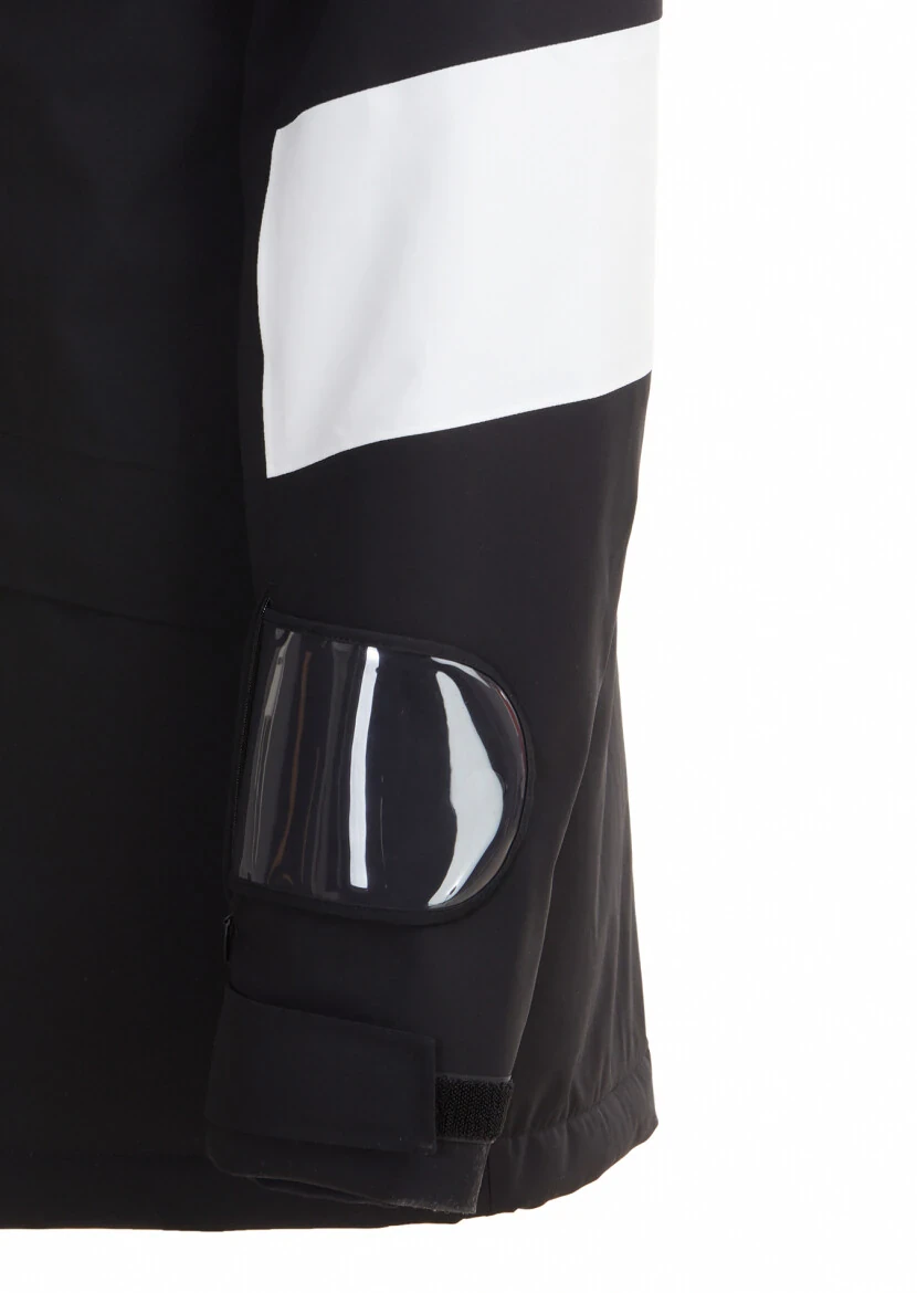 Black Regular Fit Hooded Casual Weaving Coat - 4