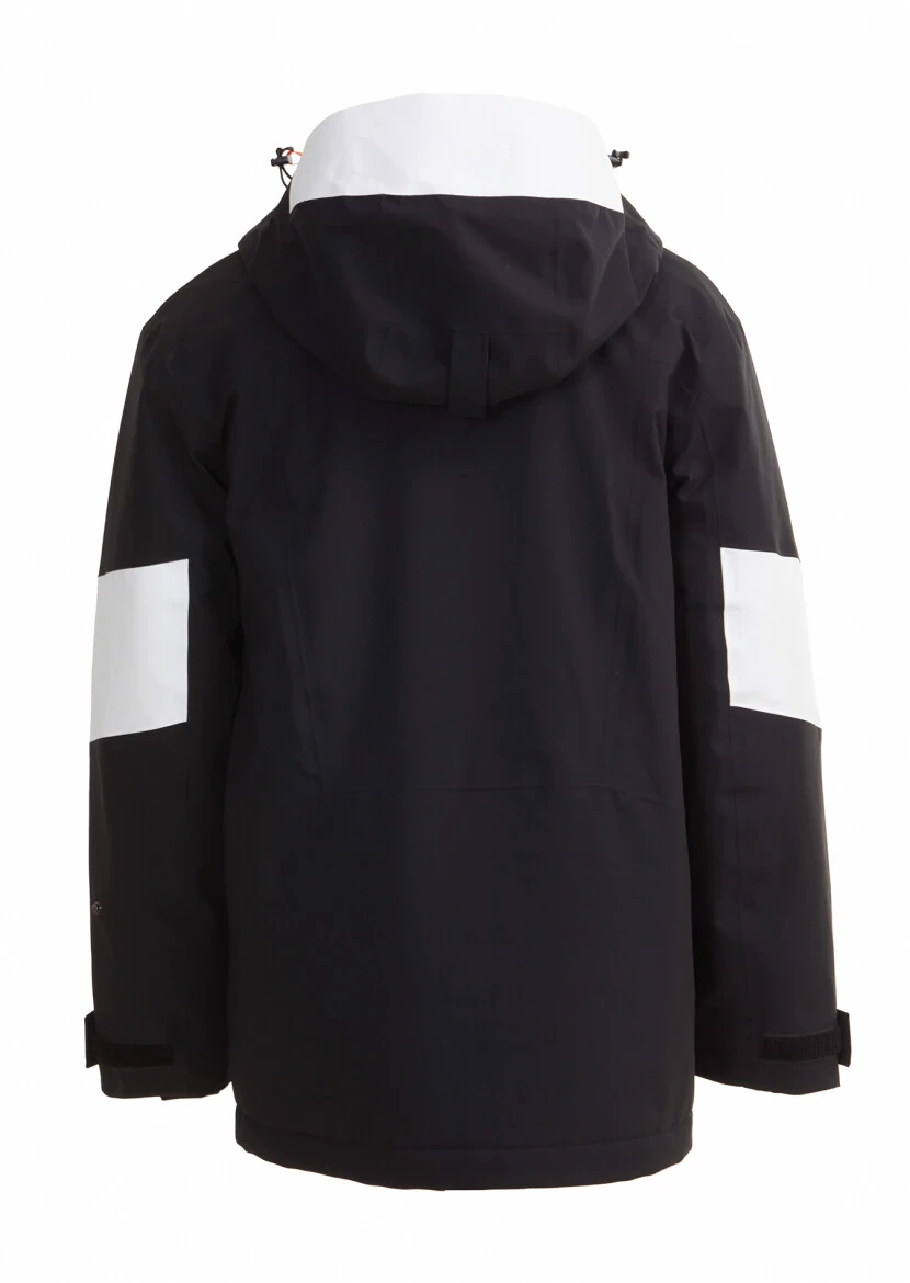 Black Regular Fit Hooded Casual Weaving Coat - 13