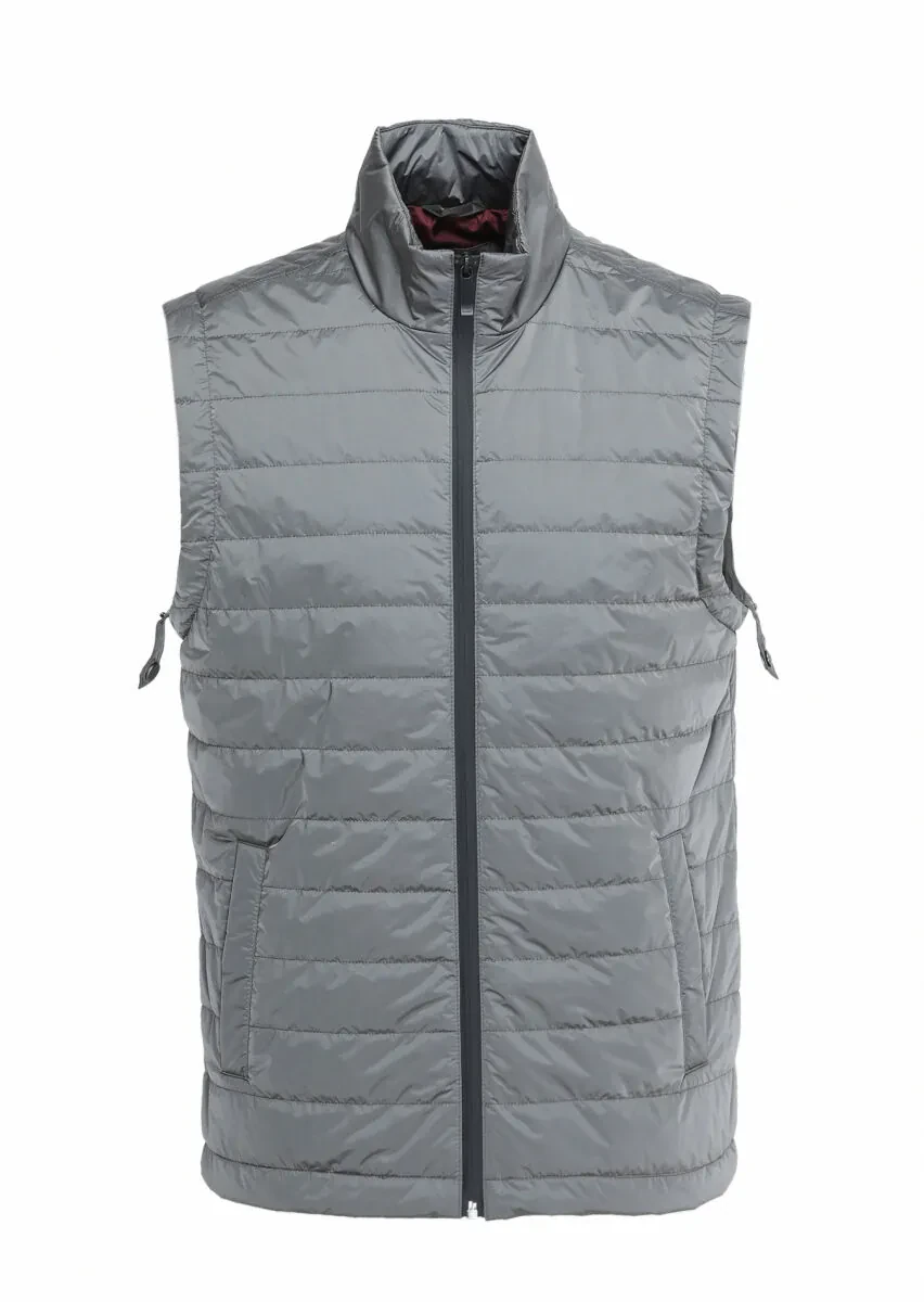 Black Regular Fit Shirt Collar Casual Weaving Rain Coat - 8