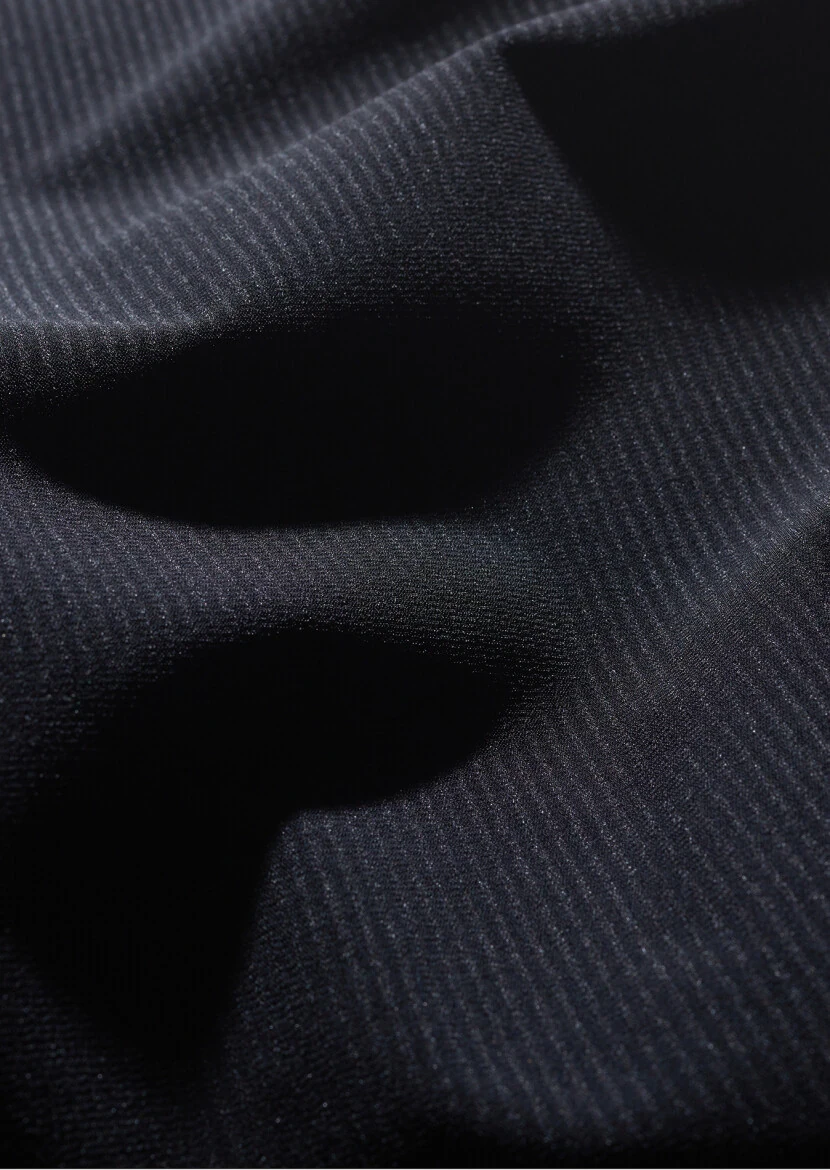 Black Regular Fit Turtleneck Casual Knitting Puffer Vest - 7