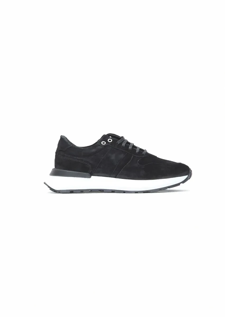 Black Suede Sneaker - 1