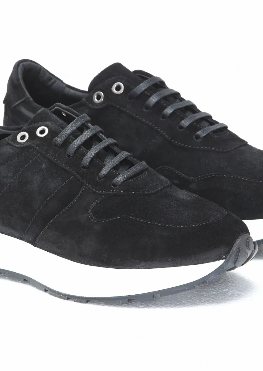 Black Suede Sneaker - 3