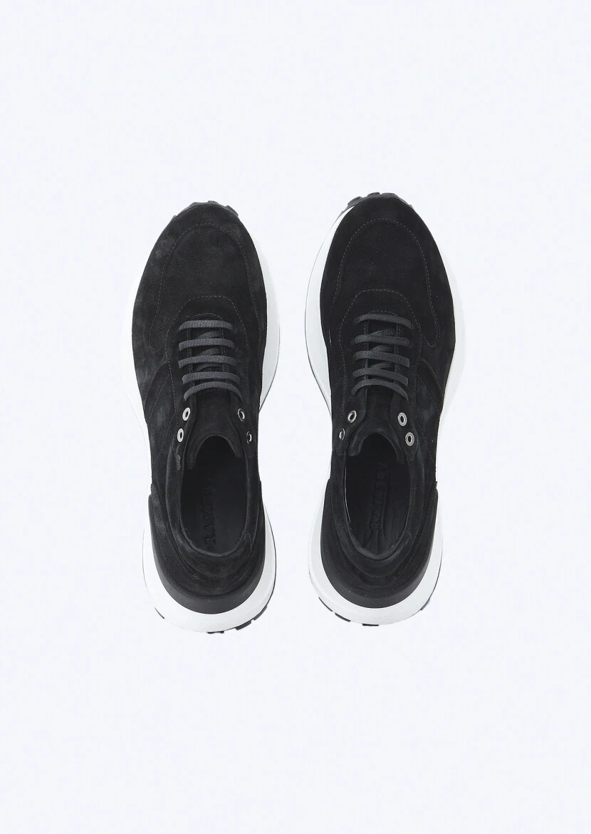 Black Suede Sneaker - 6