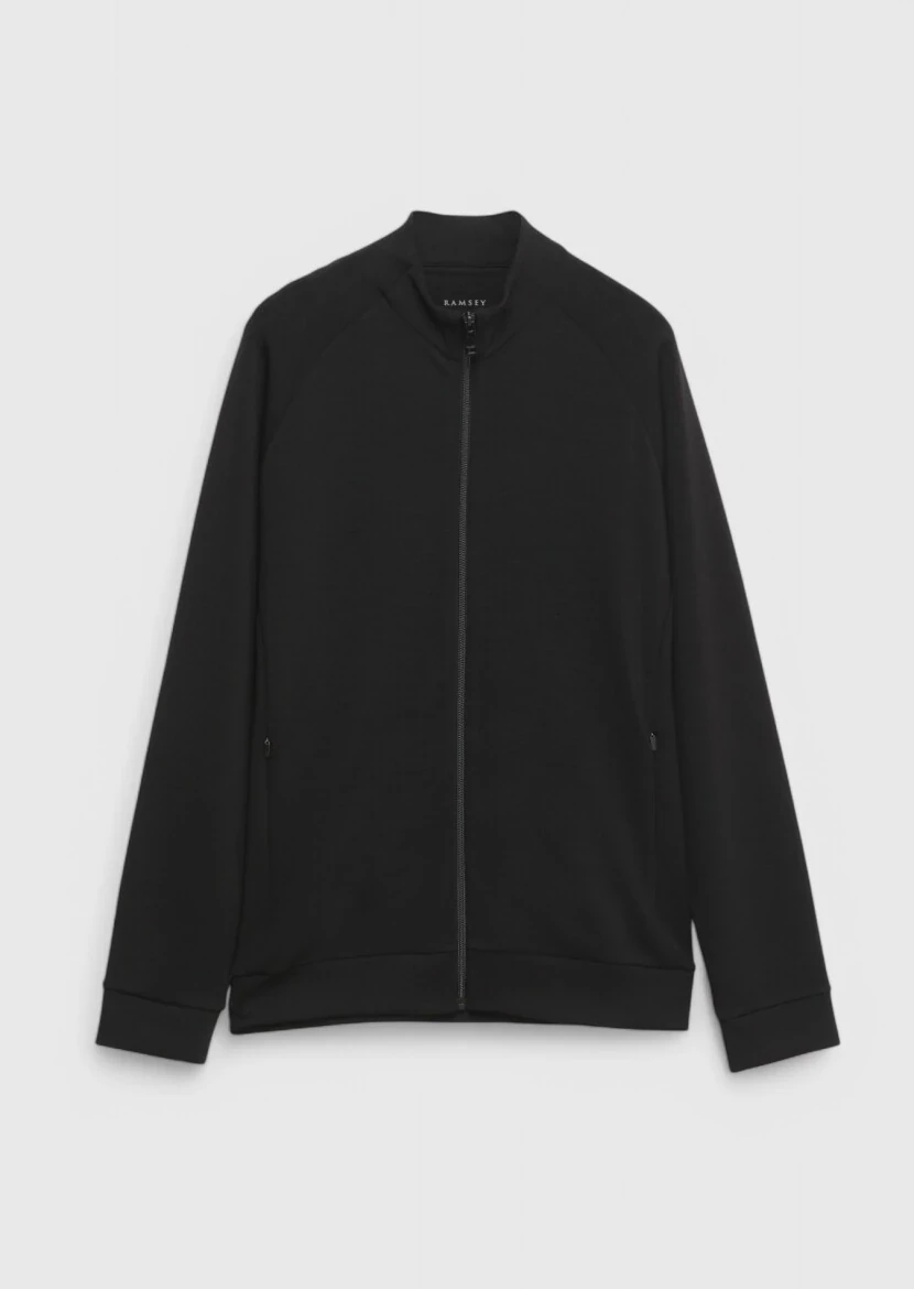 Black Turtleneck Plain Sweatshirt - 7