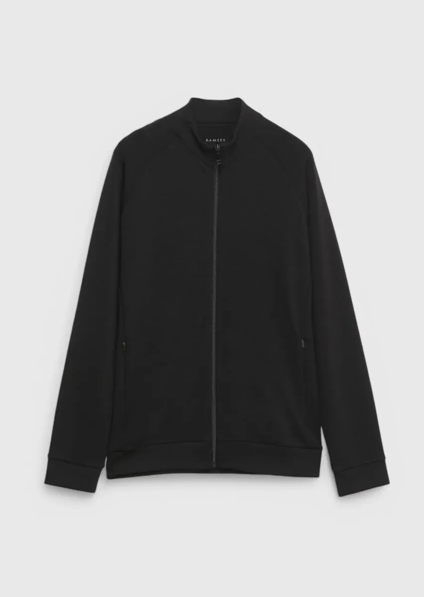 Black Turtleneck Plain Sweatshirt - 7