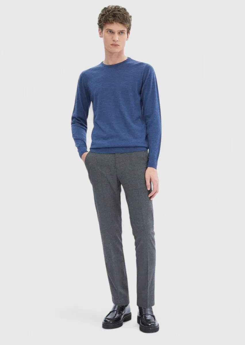 Blue Knitwear Sweatshirt - 2