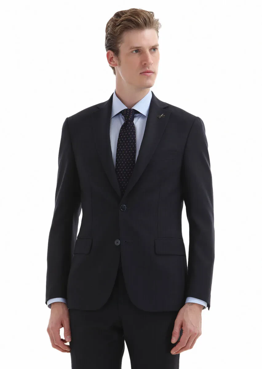 Blue Striped Regular Fit Weaving Classical 100% Cotton Shirt - 4