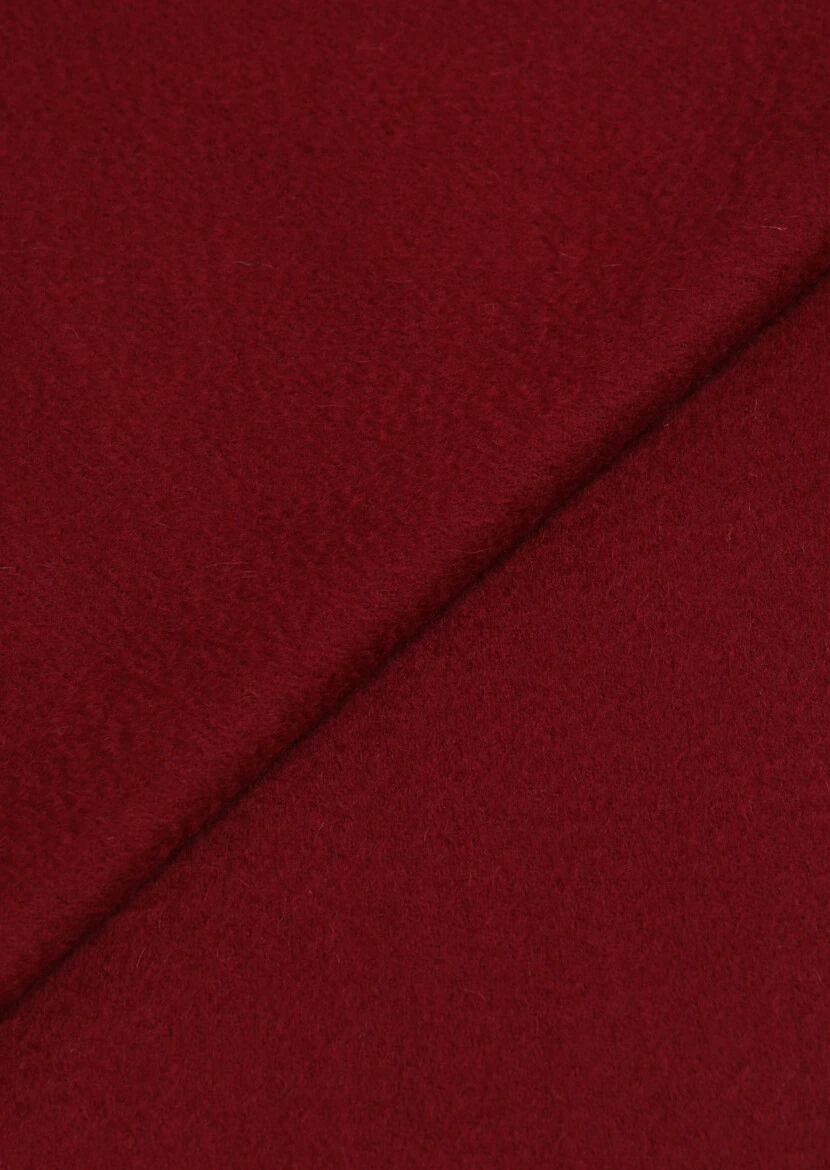 Bordo %100 Yün Kaşkol 