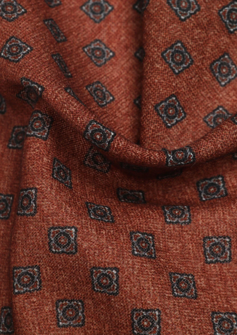 Bordo %100 Yün Mendil 