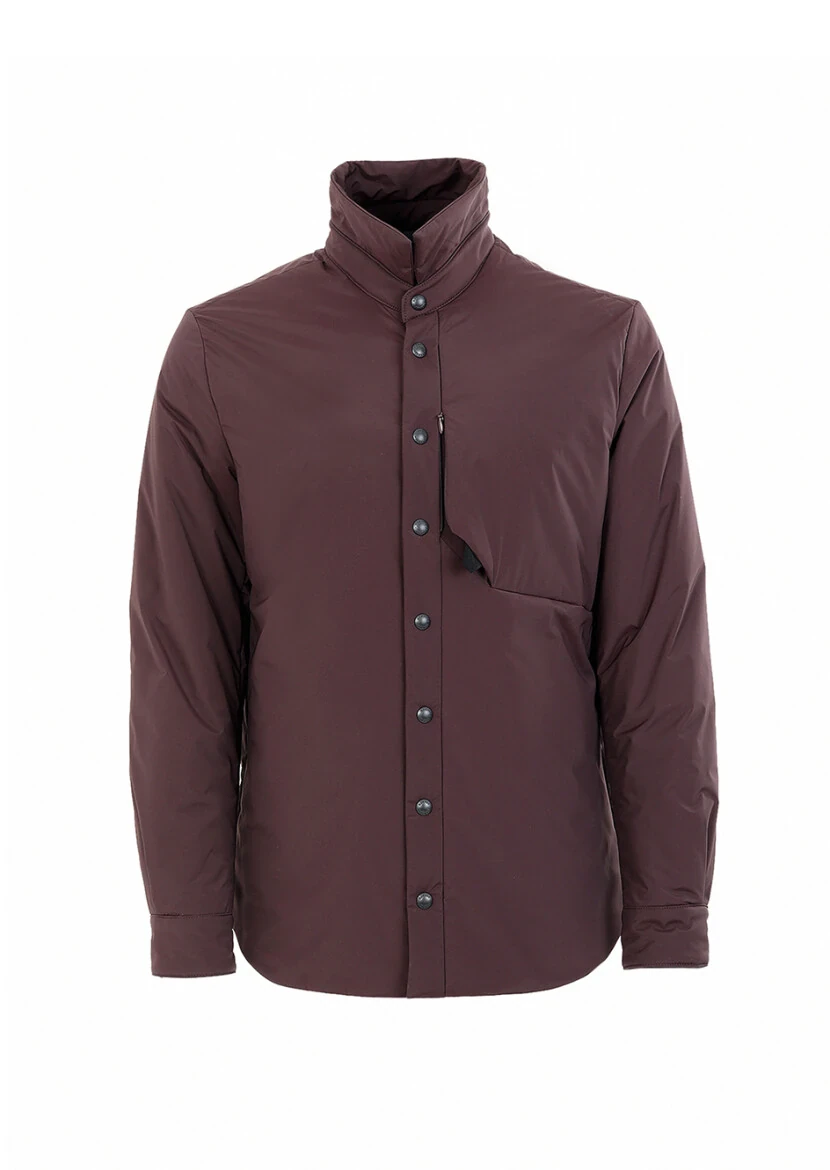 Bordo Regular Fit Micro Jel Elyaflı Spor Ceket - 8