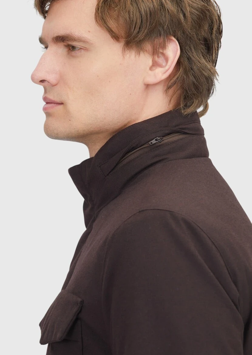 Bordo Regular Fit Micro Jel Elyaflı Spor Ceket - 5