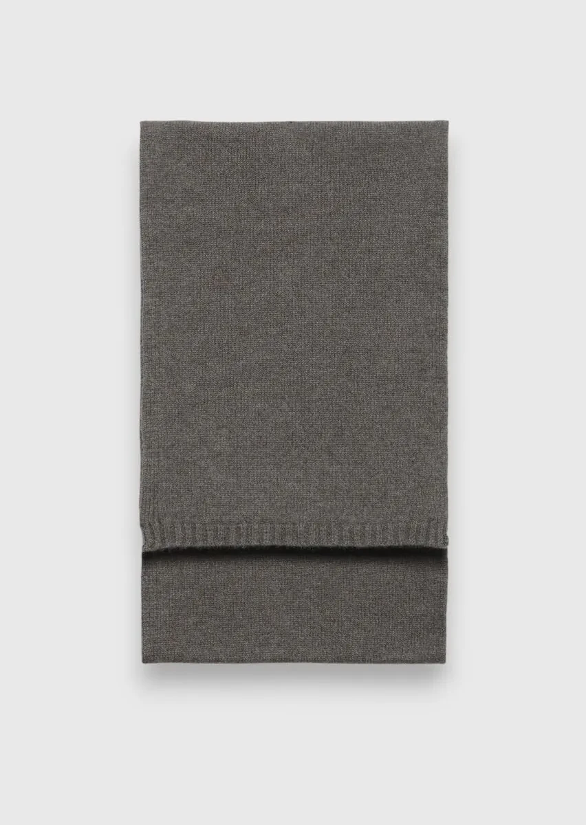 Brown %100 Kaşmir Scarf - 1