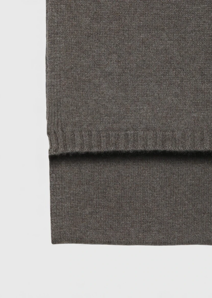 Brown %100 Kaşmir Scarf - 2