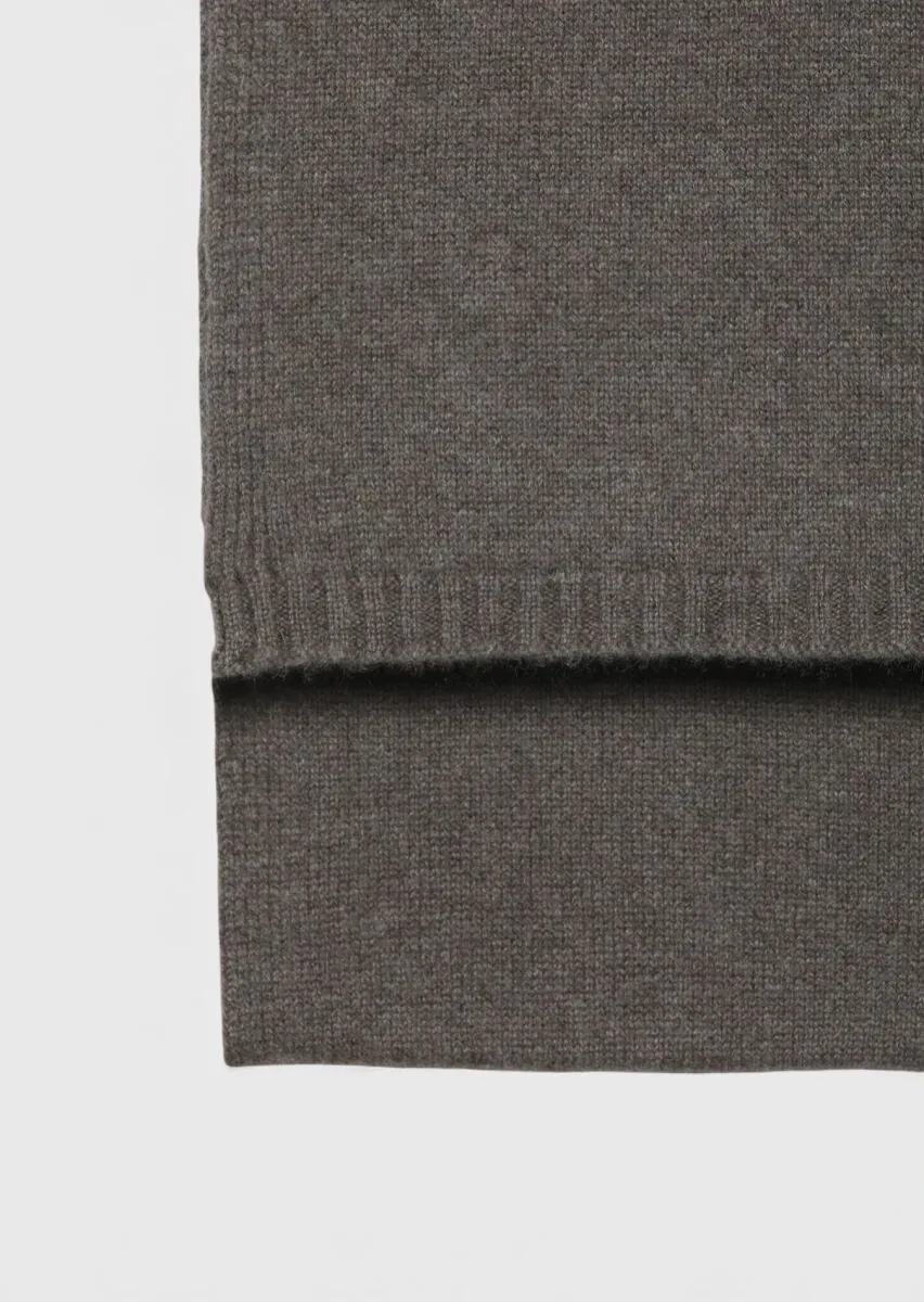 Brown %100 Kaşmir Scarf - 2