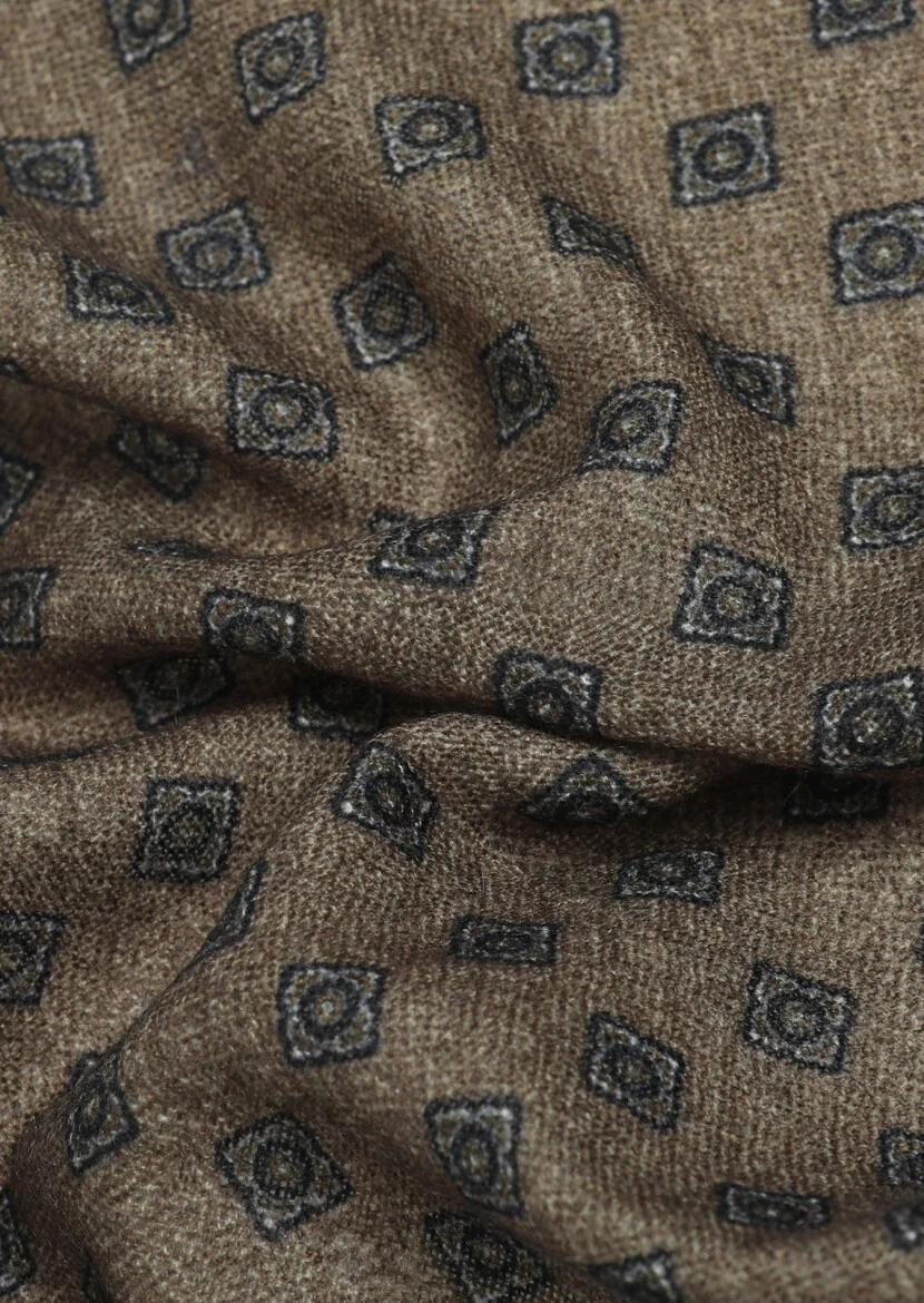 Brown %100 Yün Handkerchief 