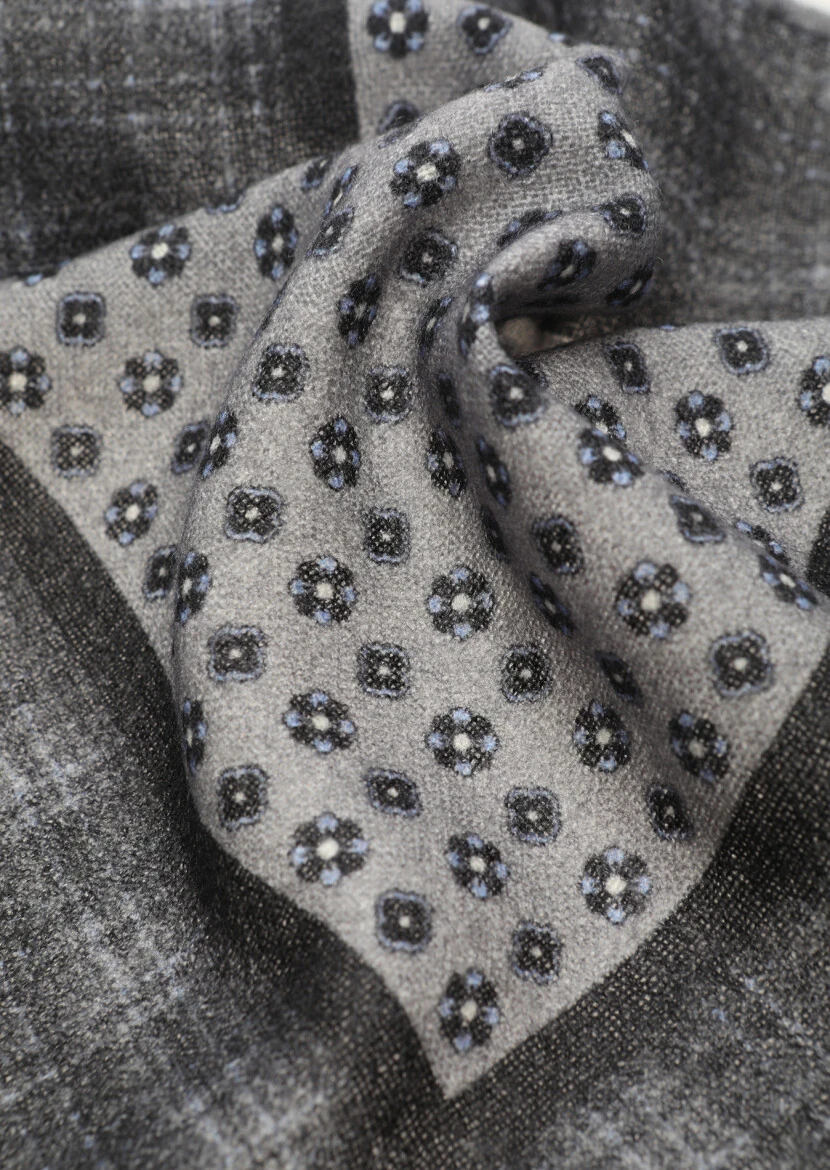 Brown %100 Yün Handkerchief - 2