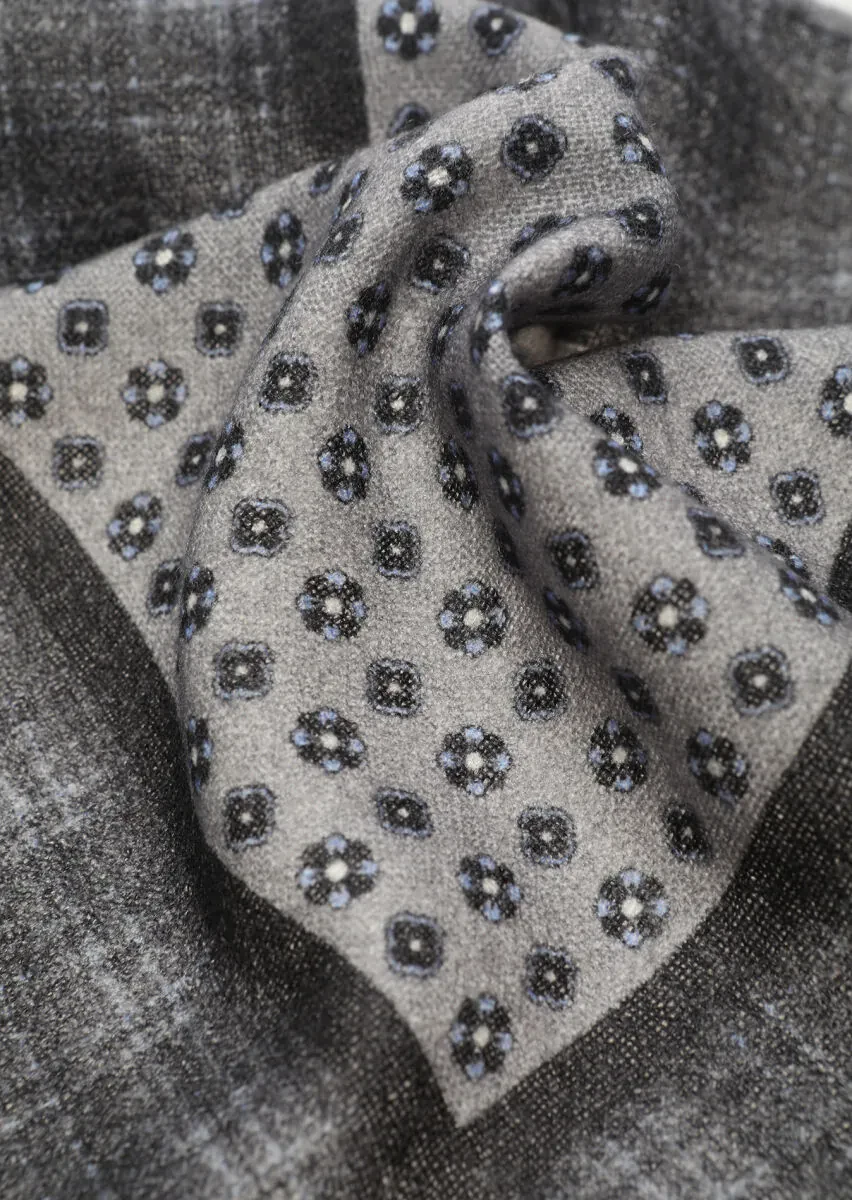 Brown %100 Yün Handkerchief - 2