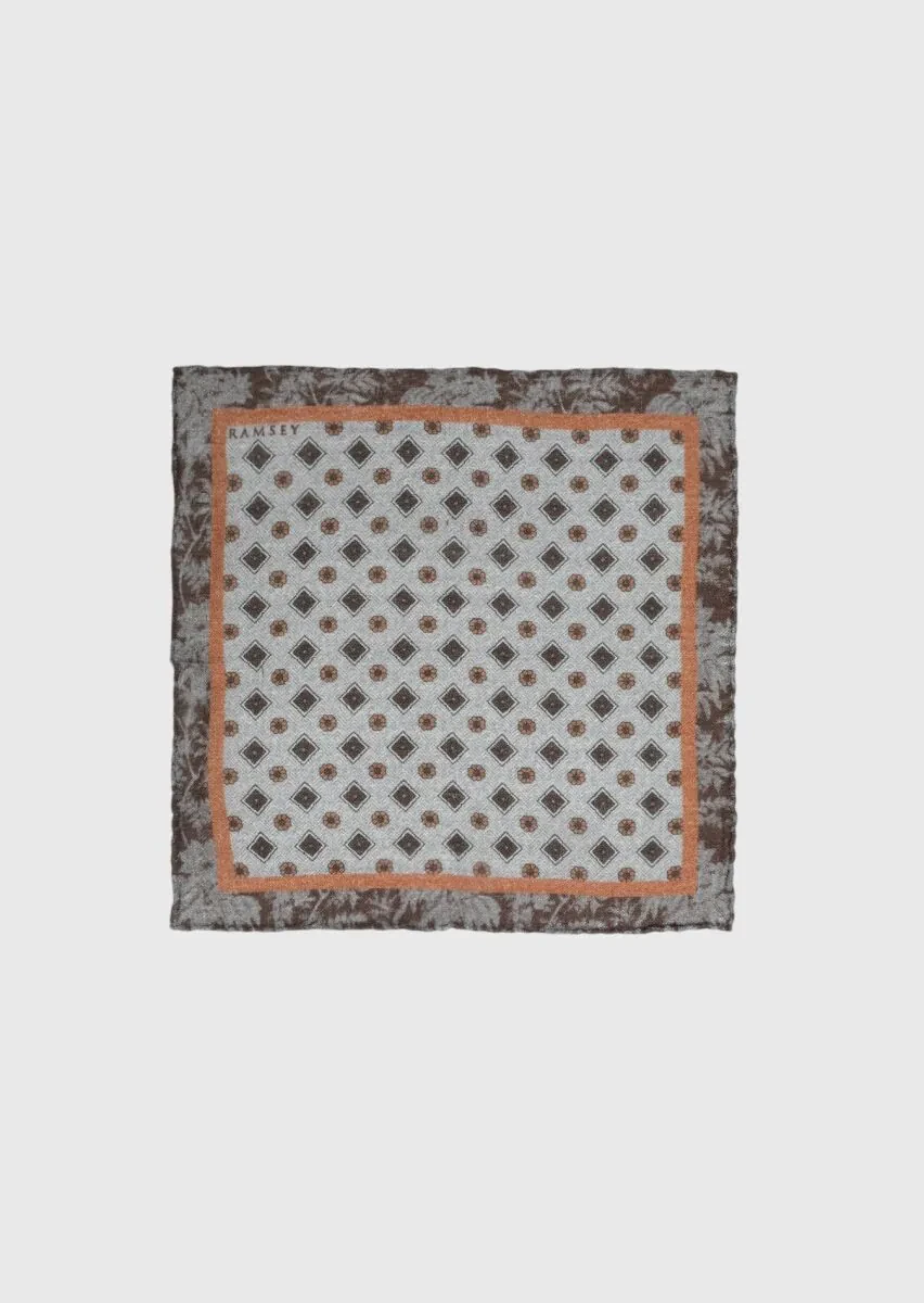 Brown %100 Yün Handkerchief - 1