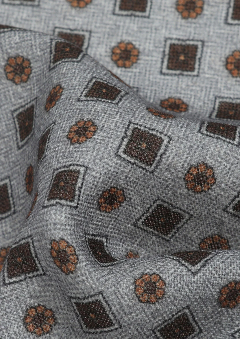 Brown %100 Yün Handkerchief 