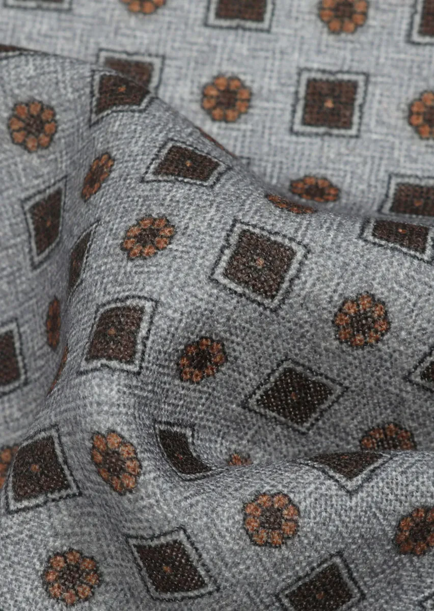 Brown %100 Yün Handkerchief - 2