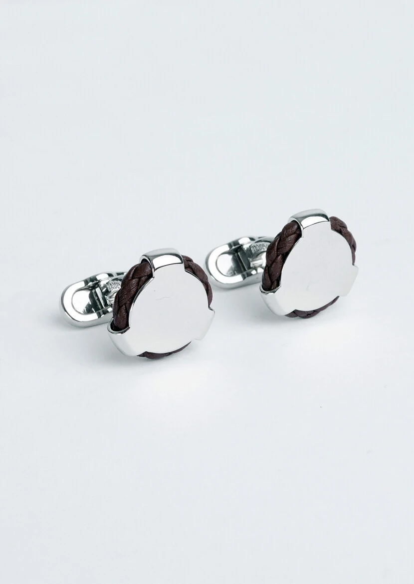 Brown Brass Cuff Link - RAMSEY