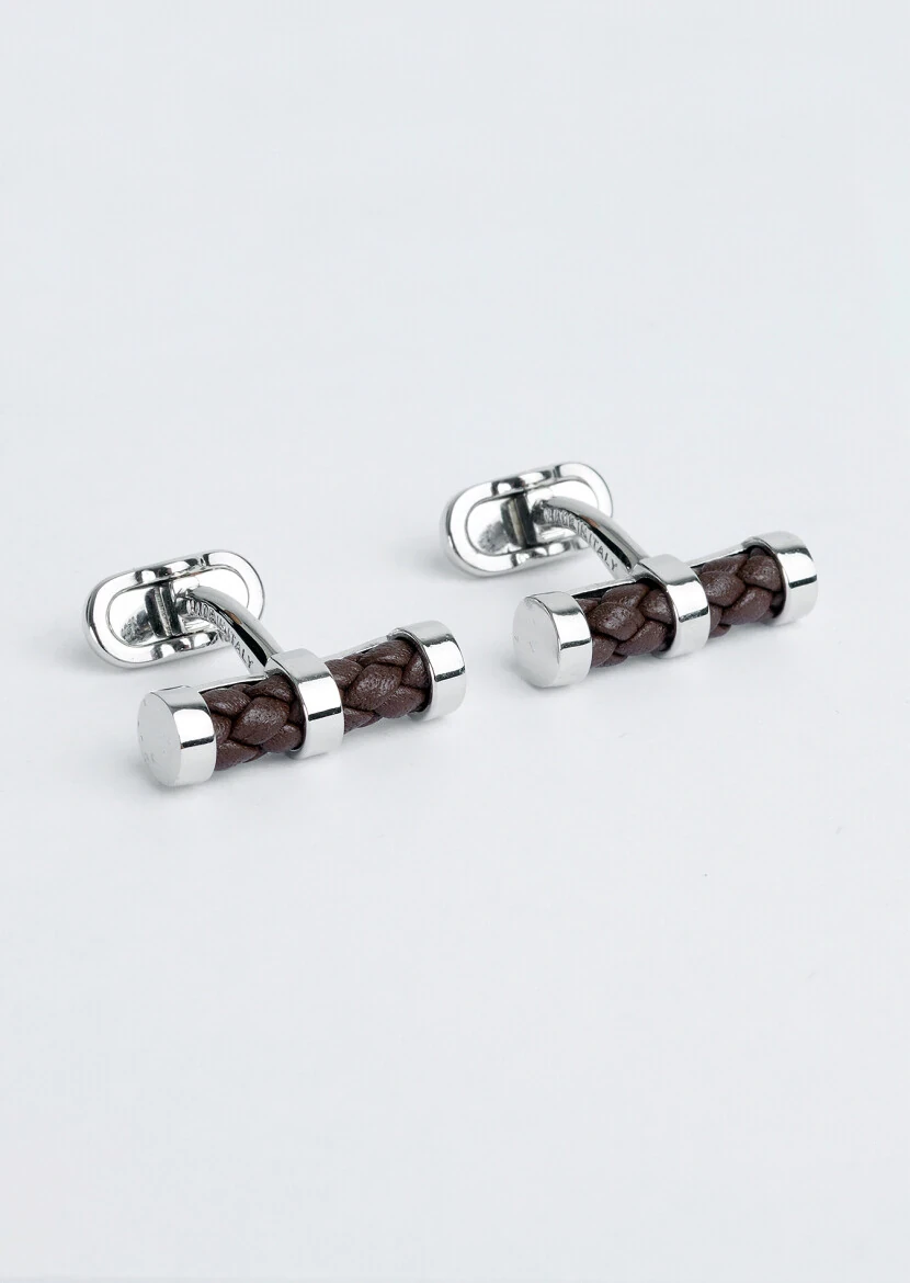 Brown Brass Cuff Link - RAMSEY