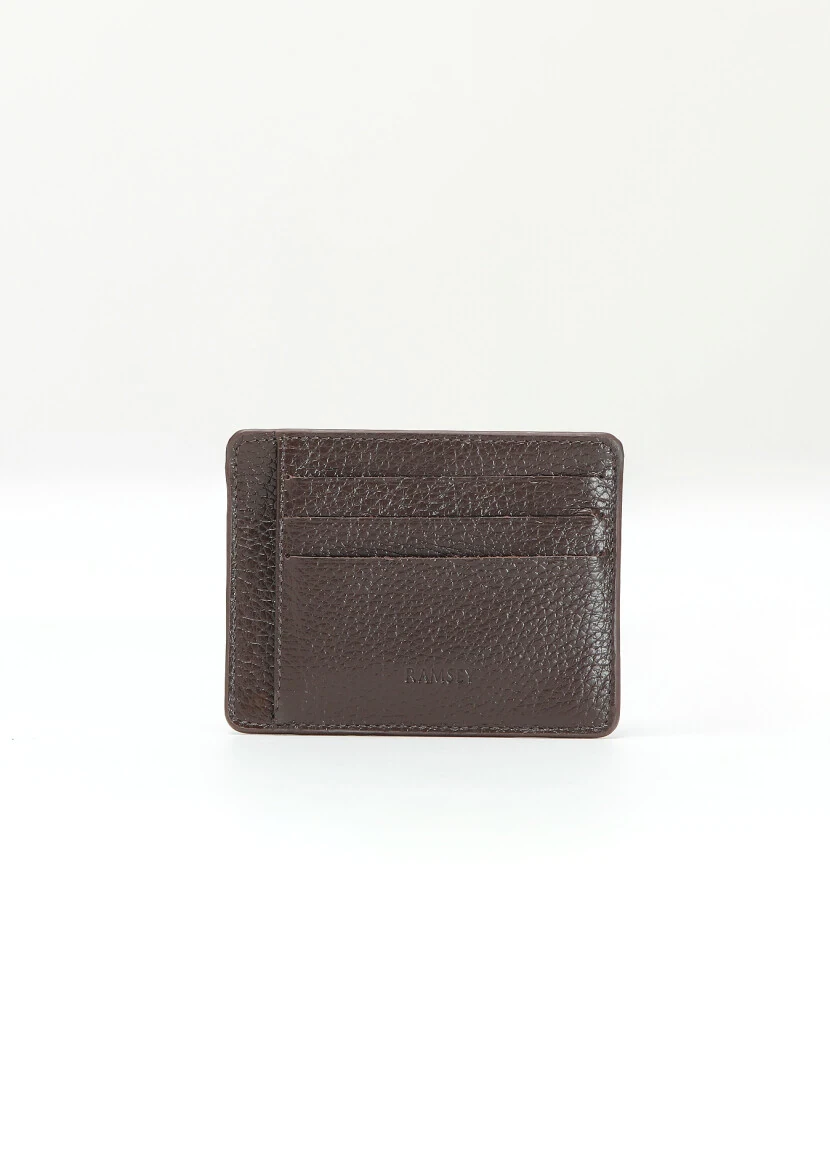 Brown Cow Leather Card Holder - 1
