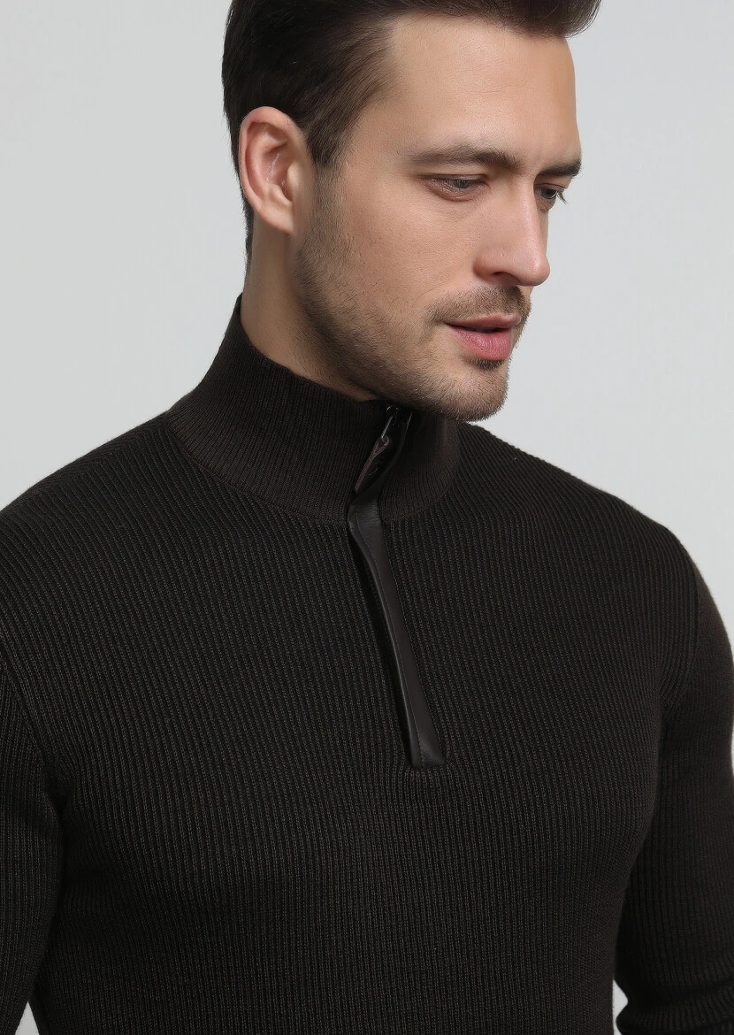 Brown Knitwear Sweatshirt 