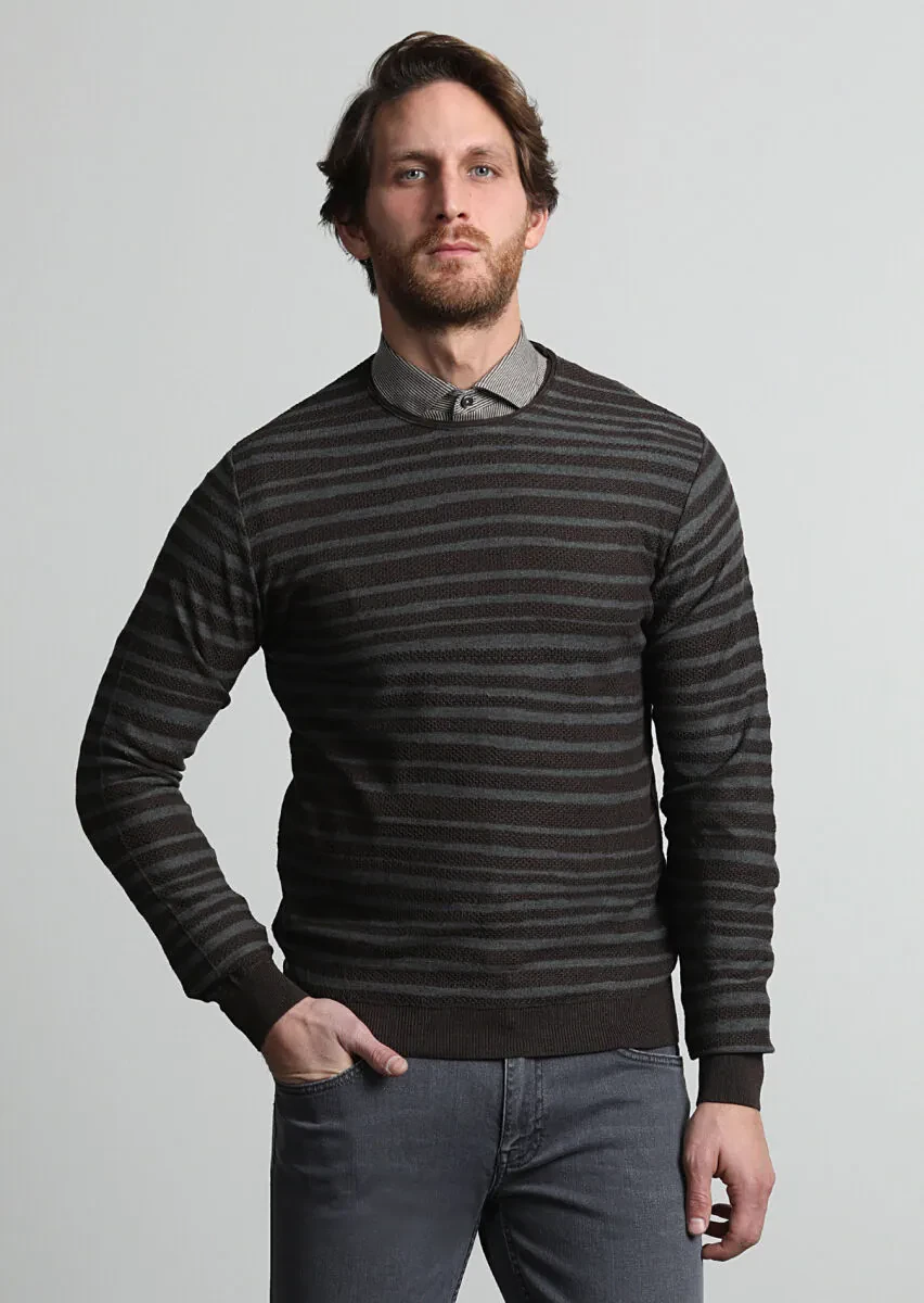 Brown Knitwear Sweatshirt - 1