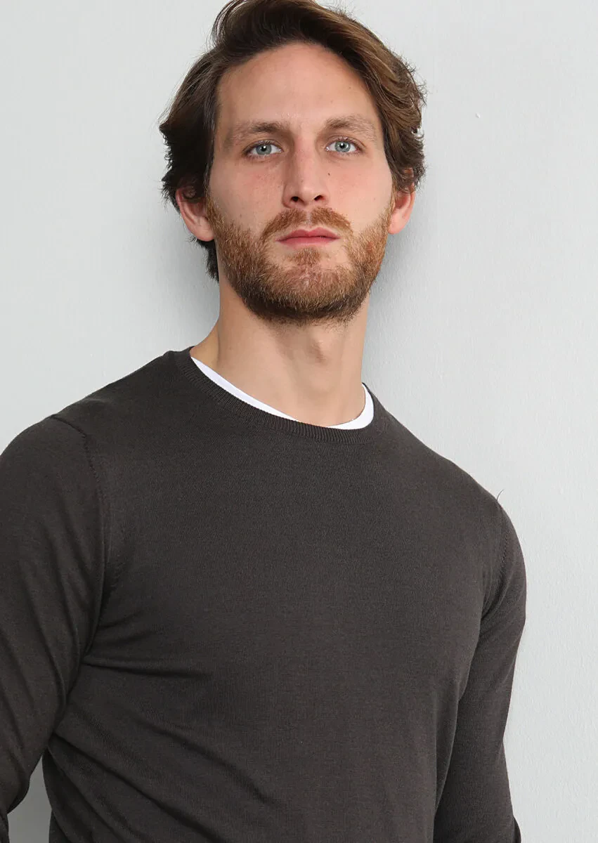 Brown Knitwear Sweatshirt - 1